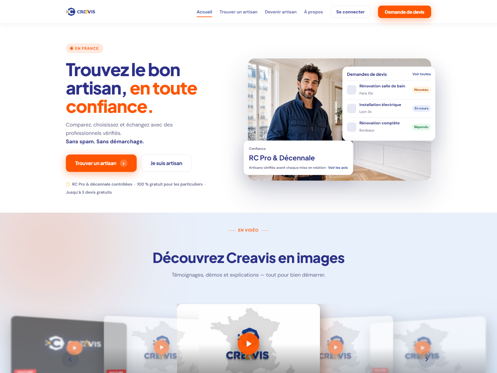 Creavis — Marketplace artisans