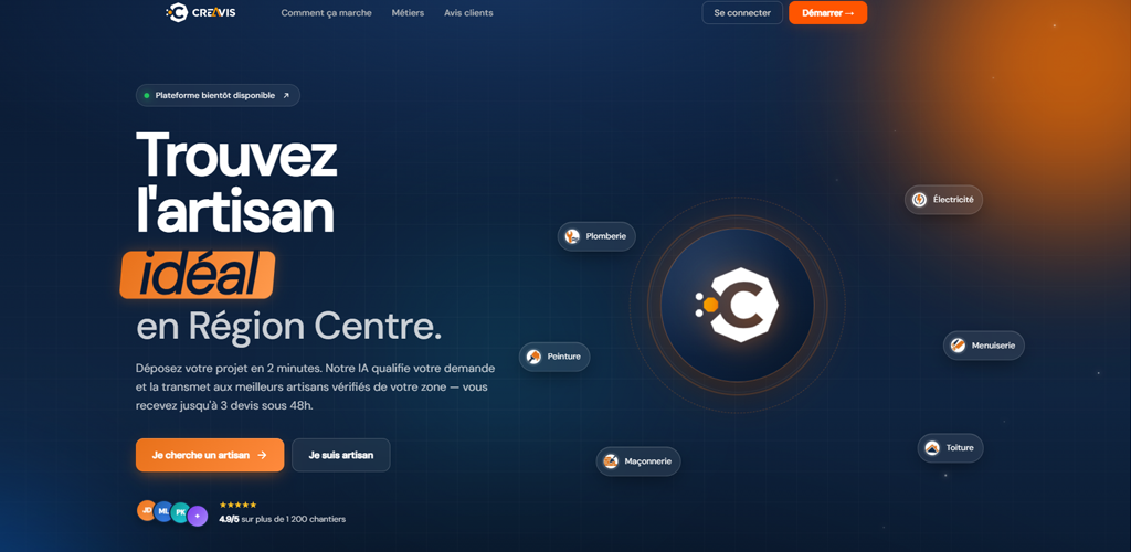 CREAVIS — Plateforme mise en relation